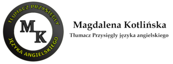 Magdalena Kotlińska Tłumacz przysięgły języka angielskiego